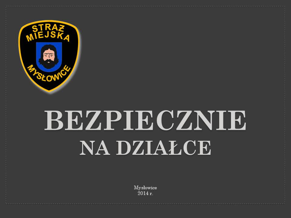 Prezentacja Bezpieczny na działce